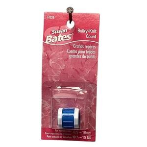 New Susan Bates Blue White Round Bulky Knit Counter For Needle Size 10.5 to 15